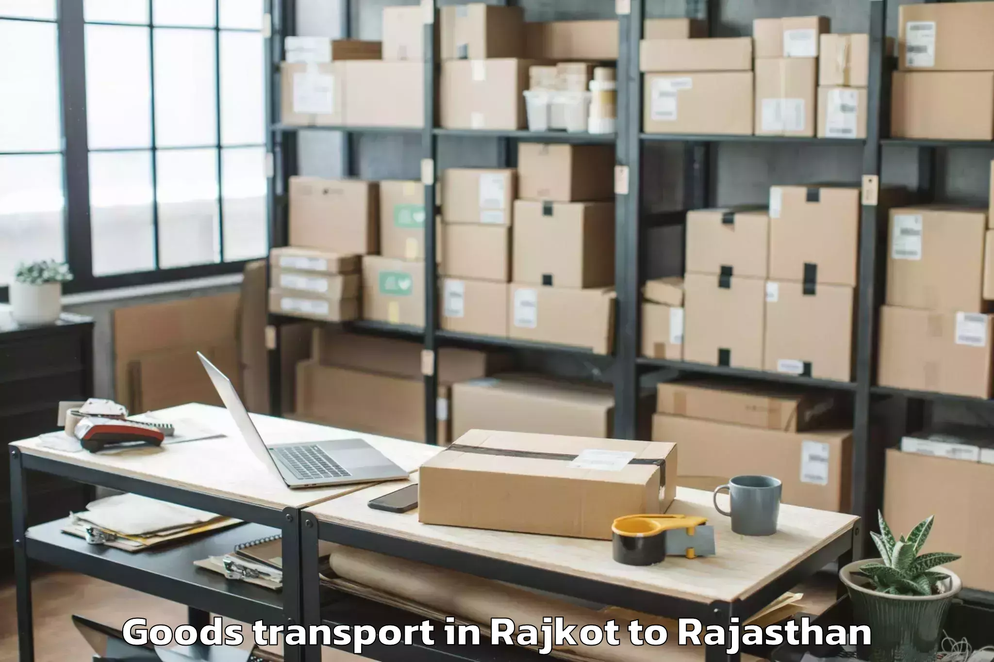 Hassle-Free Rajkot to Ansal Royal Plaza Mall Goods Transport